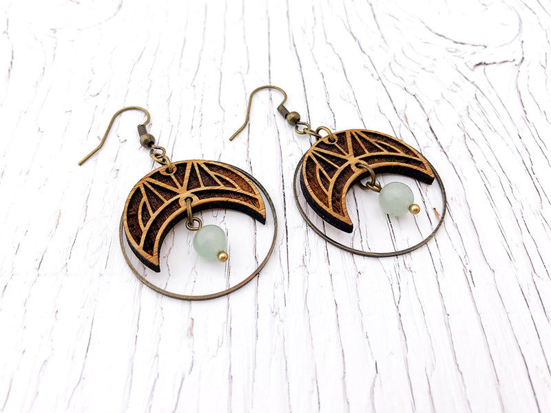 Moon Phase Diffuser Earrings