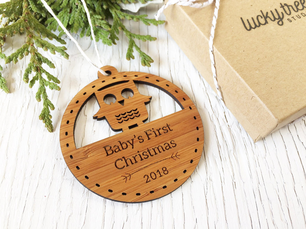 Baby's First Christmas Owl Ornament